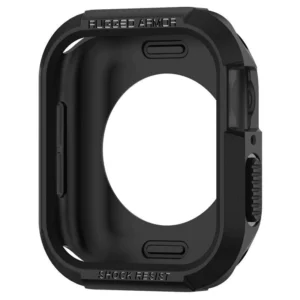 Etui Spigen Rugged Armor na Apple Watch 4 / 5 / 6 / 7 / 8 / SE (44/45 mm) - czarne
