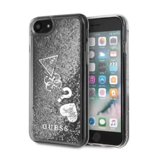 Etui Guess Glitter Hearts na iPhone 7 / 8 / SE 2020 / SE 2022 - srebrne