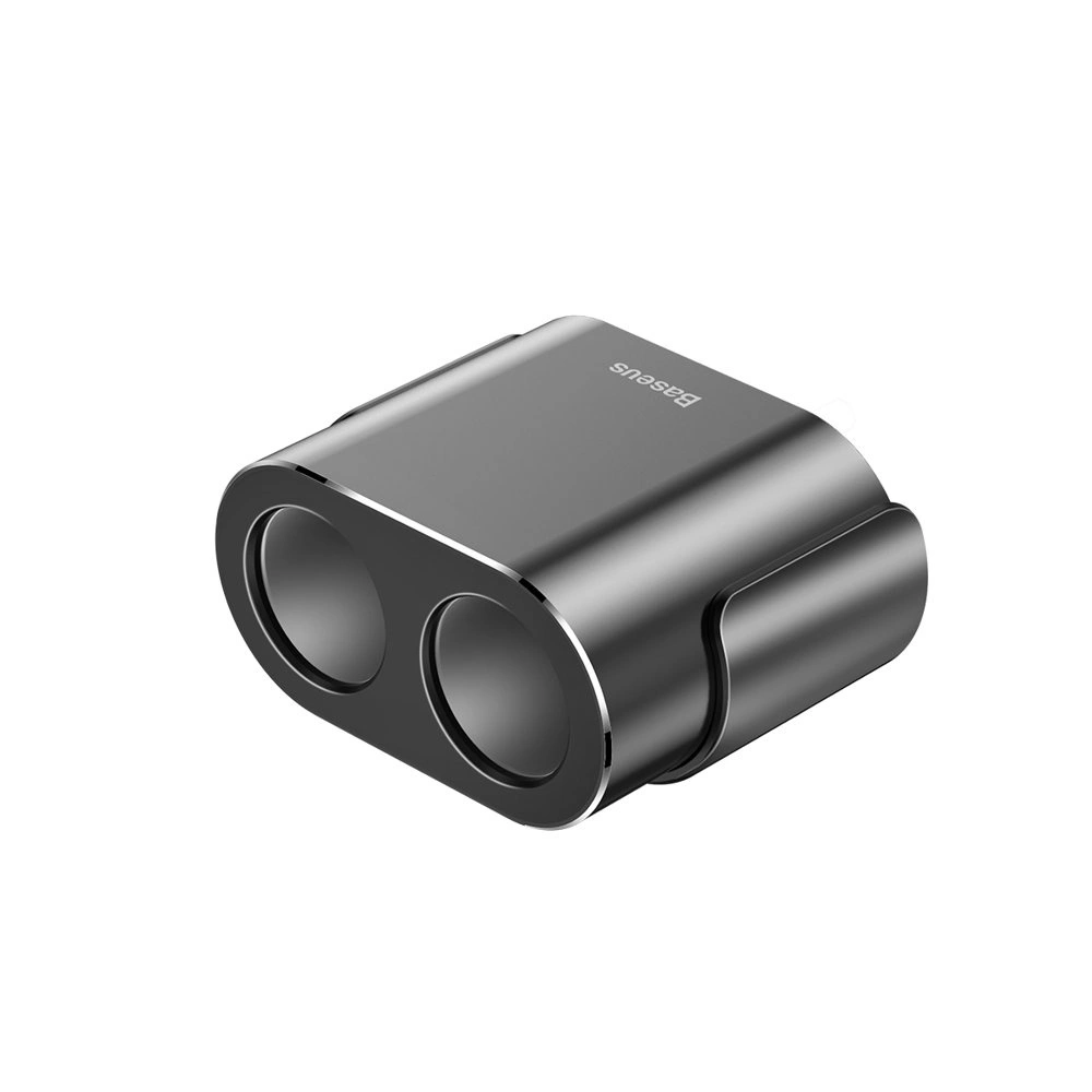 Baseus rozdzielacz rozgałęźnik ładowarki samochodowej 2x USB 3.1A 17W + 2x gniazdo zapalniczki 80W czarny (CRDYQ-01) - Image 5
