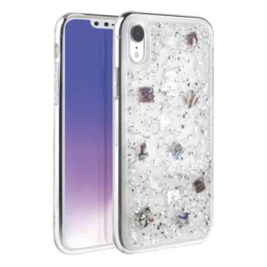 Etui UNIQ Lumence Clear na iPhone Xr - srebrne