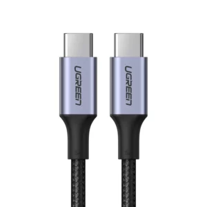 Kabel Ugreen 70427 US316 USB-C - USB-C PD QC FCP 100W 5A 480Mb/s 1m - szary