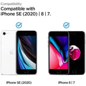 Szkło hartowane Spigen ALM Glass FC na iPhone 7 / 8 / SE 2020 / 2022 - czarne