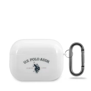 Etui U.S. Polo Assn. Shiny na AirPods Pro - białe