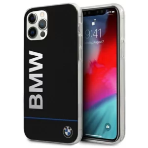 Etui BMW Signature Printed Logo na iPhone 12 / 12 Pro - czarne