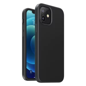 Ugreen Protective Silicone Case gumowe elastyczne silikonowe etui pokrowiec iPhone 12 mini czarny