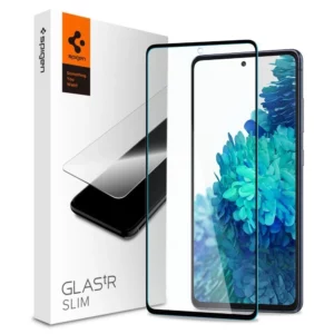 Szkło hartowane Spigen Glass FC na Samsung Galaxy S20 FE - czarne