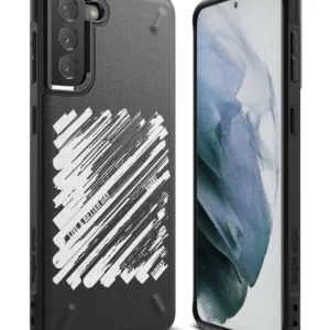 Ringke Onyx Design wytrzymałe etui pokrowiec Samsung Galaxy S21+ 5G (S21 Plus 5G) czarny (Paint) (OXAP0054)